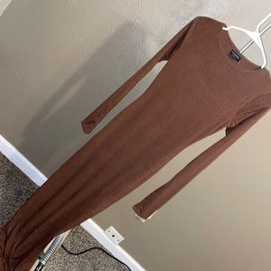 Naked wardrobe long sleeve long dress